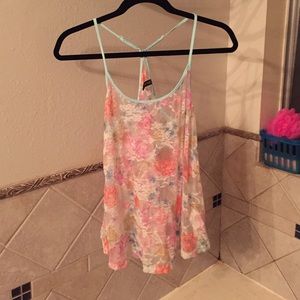 H&M Floral Lace Tank Top