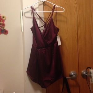 Plum colored romper