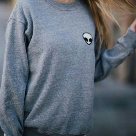 ISO brandy Melville alien patch sweater