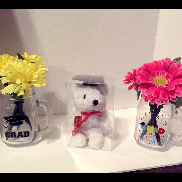 Graduation Gift Handmade Flower Pens with Bear. - Picture 3 of 4