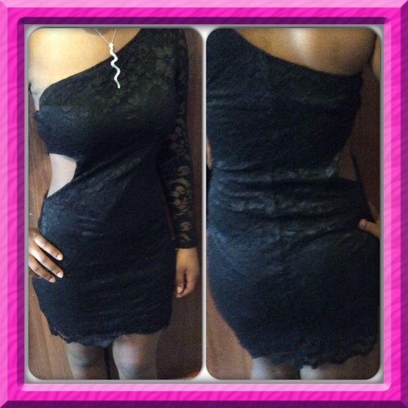 Sexy laced black dress