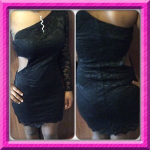 Sexy laced black dress