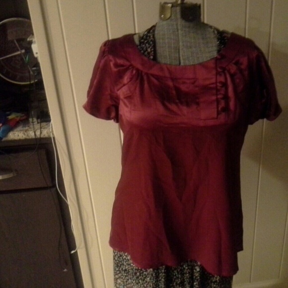 Red blouse by Worthington   SZ Large wore once - Picture 1 of 4