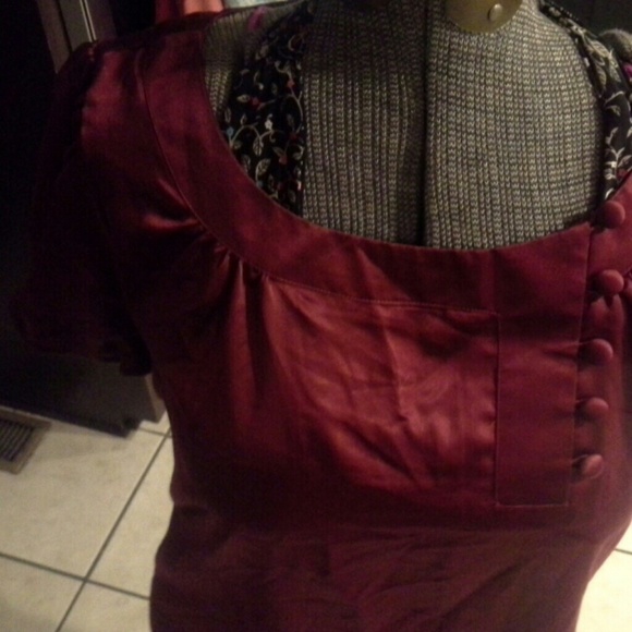 Red blouse by Worthington   SZ Large wore once - Picture 4 of 4