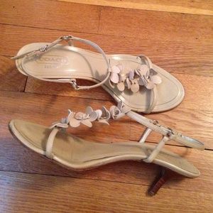 Gorgeous Coach strappy sandals- price drop