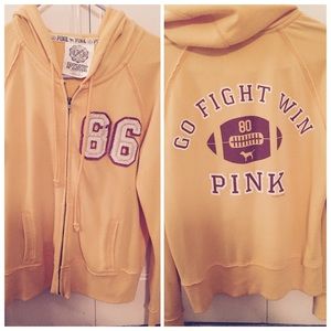 Victoria secrets pink hoodie.