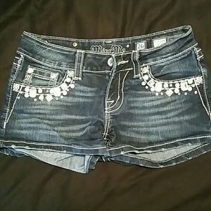 Miss Me jeweled shorts