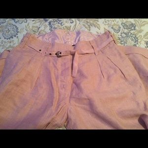 Express pink Cuffed Capris