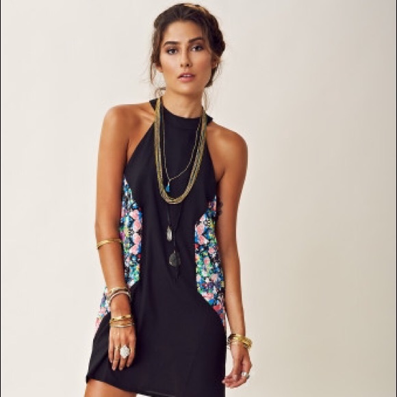 NWT Planet Blue boutique floral side panel dress