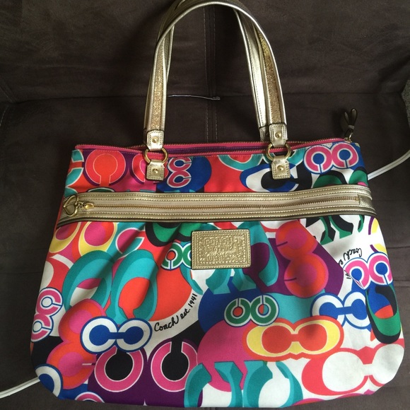 Coach Poppy tote Sold on 〽️ercari - Picture 1 of 3