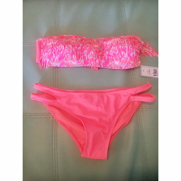 Neon Fringe Bikini