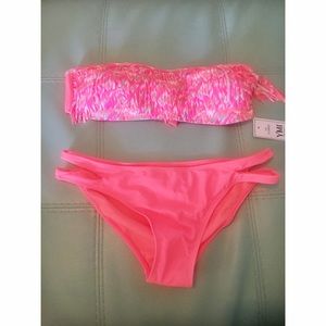 Neon Fringe Bikini