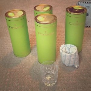 Waterford Lismore 9 oz crystal tumblers set of 8