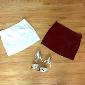 EXPRESS mini skirts.