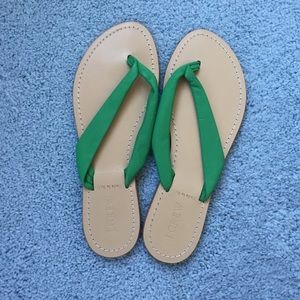J.Crew Green Sandals