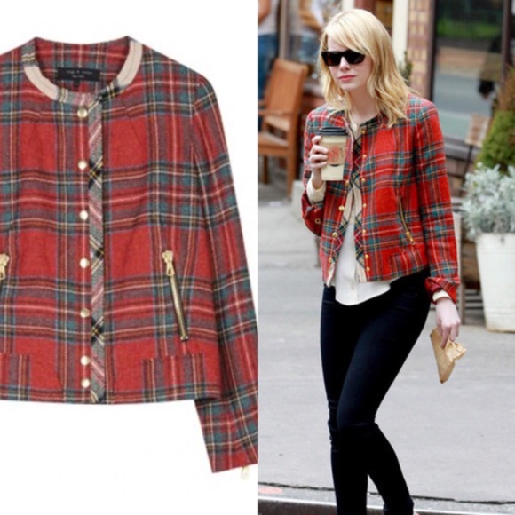 rag and bone plaid coat