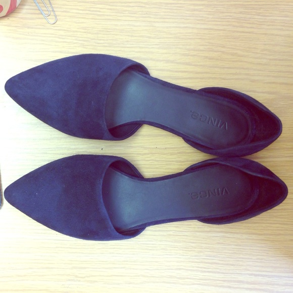 Vince Shoes - Navy Suede Vince  Flats