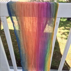 Rainbow scarf