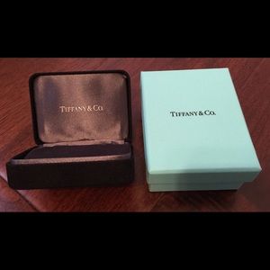 Authentic Tiffany & Co earring presentation box