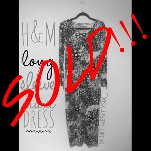 H&M Long Sleeve Maxi Dress
