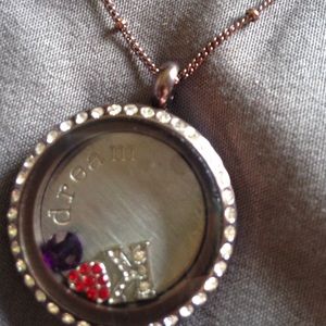 Origami Owl locket "dream" necklace.