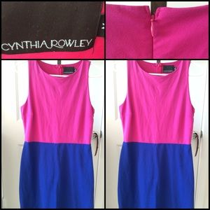 Cynthia Rowley color block sleeveless dress