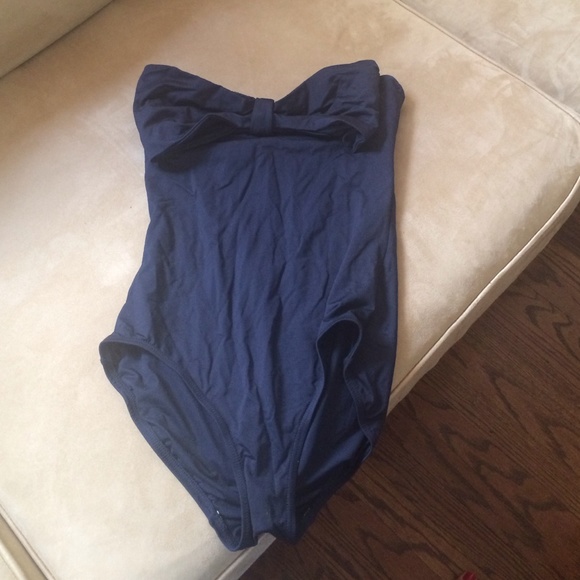 Kate Spade navy bathing suit.