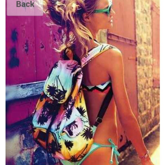 RARE VS Pink Full Palm Trees Backpack