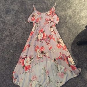 Floral high low dress