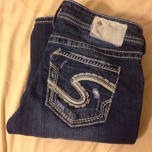 Silver jeans dark wash