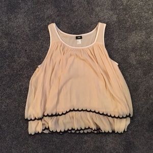 Flow, layered tank top