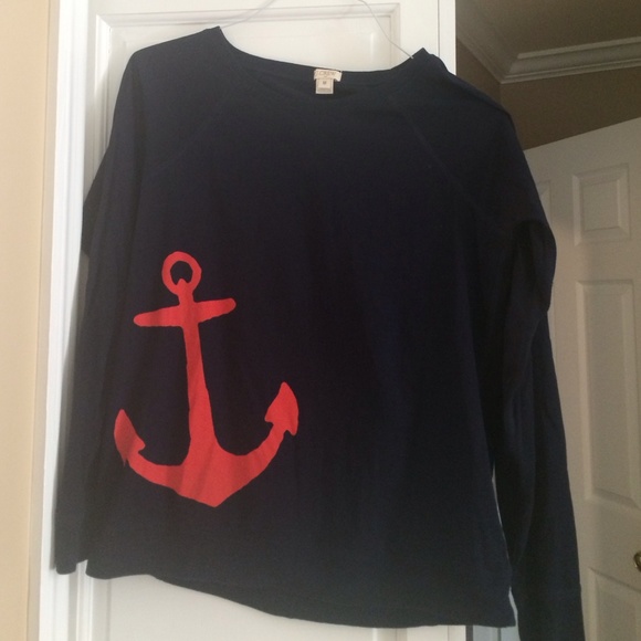 Jcrew anchor tshirt