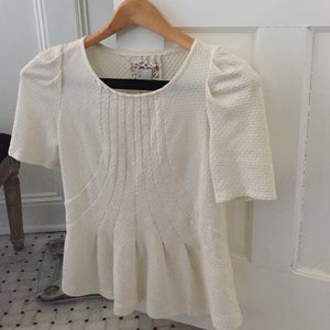 Cream color shirt from anthropology