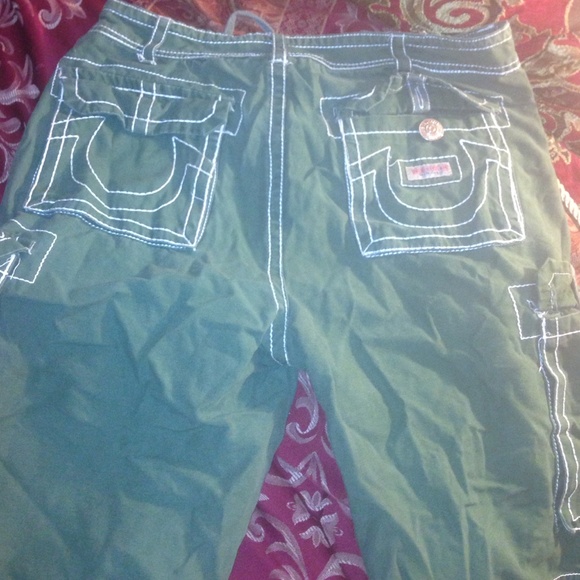 True religion cargo shorts