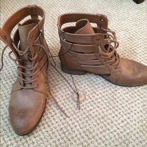 Forever 21 brown combat boots