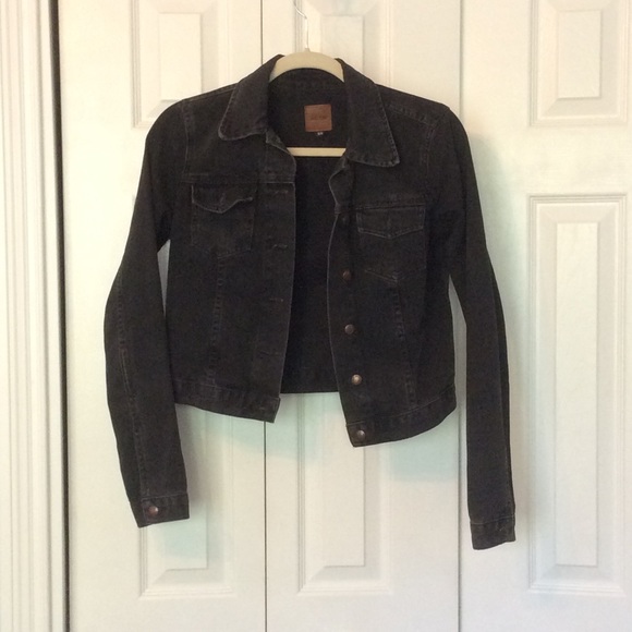 Joe's Jeans black denim jacket xs
