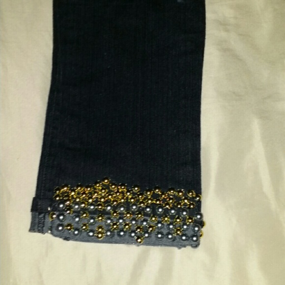 Custom made rhinestone jeans