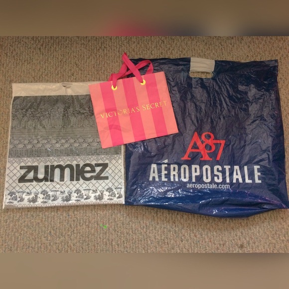 Zumiez, Aeropostale, and Victoria Secrets bags - Picture 1 of 1