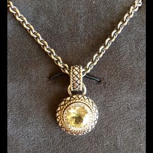 Andrea Candela Green Amethyst Sterling & 18K Gold