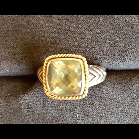 Andrea Candela Sterling Silver and 18K Gold Ring - Picture 1 of 4