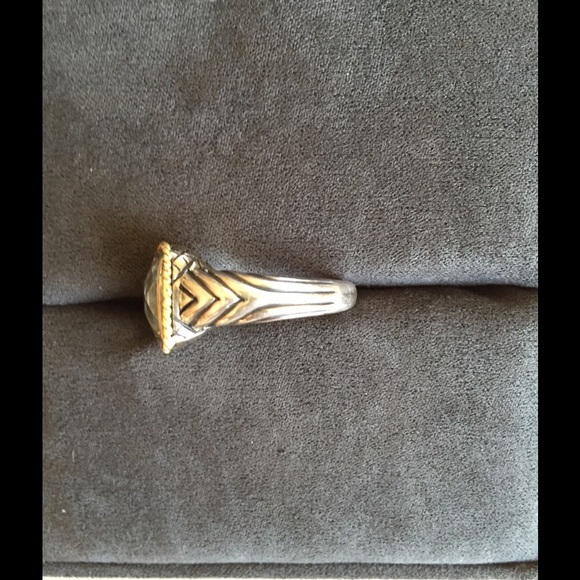 Andrea Candela Sterling Silver and 18K Gold Ring - Picture 2 of 4