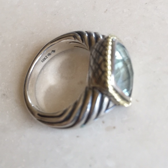 Andrea Candela Sterling Silver and 18K Gold Ring - Picture 4 of 4
