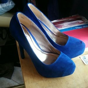 Blue heels