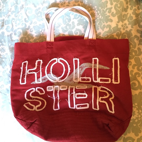 Red Hollister tote bag - Picture 2 of 4