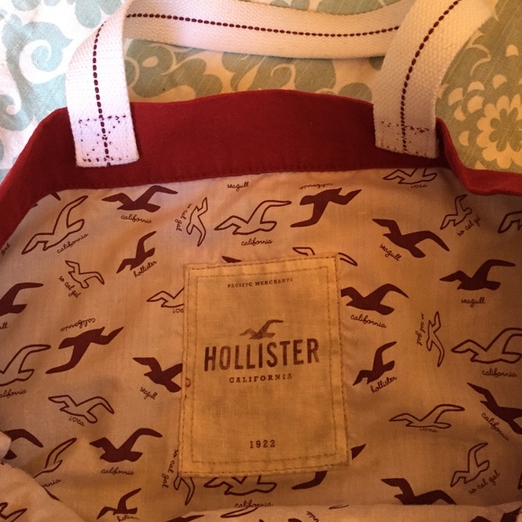 Red Hollister tote bag - Picture 4 of 4