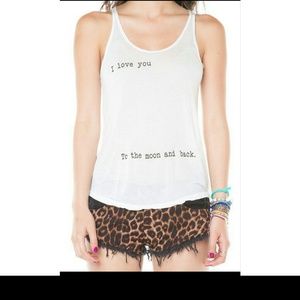 Brandy Melville Love you to the moon and back top