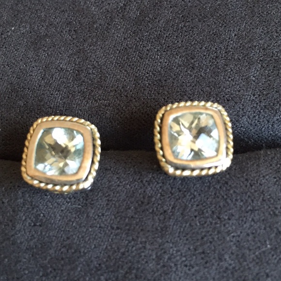 Andrea Candela Amethyst, Silver & 18K Gold Earring