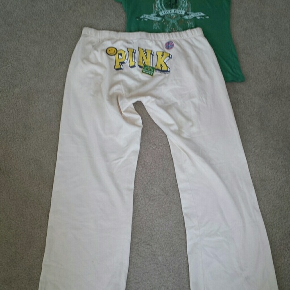 Pink boyfriend pants.  New!