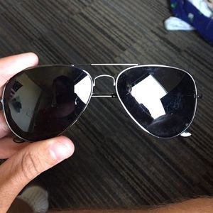 Black Rayban glasses