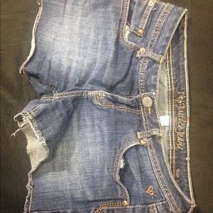 Justice denim shorts